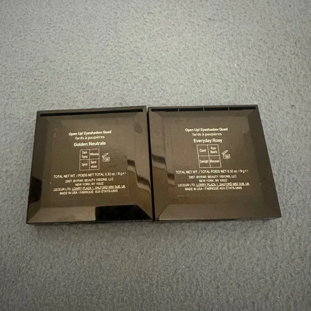 Mally Open Up Eyeshadow Quad Lot Golden Neutrals & Everyday Rosy Palettes